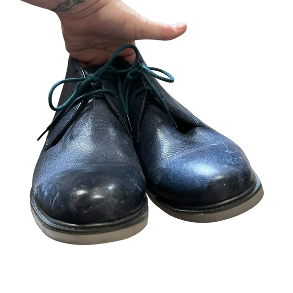 Cole Haan Grand.os blue leather lace up chukka boot main image 11